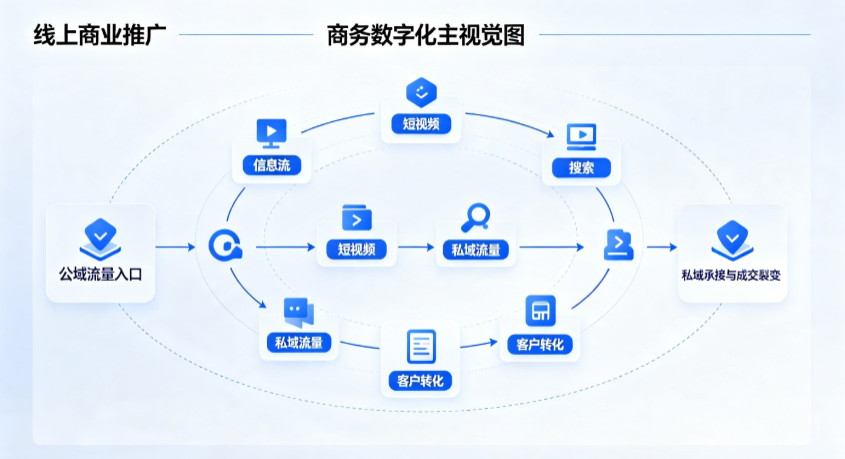 新罗区线上商业推广怎么做？全域流量闭环搭建与低成本转化实战指南